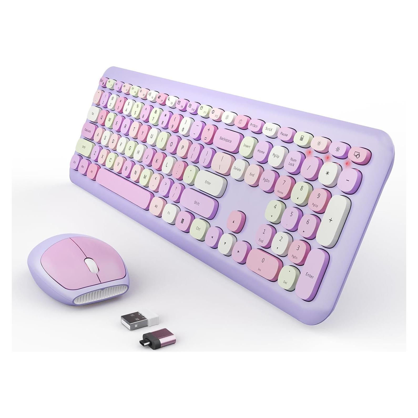 Combo Teclado y Ratón Inalámbrico SkyGive Colorido