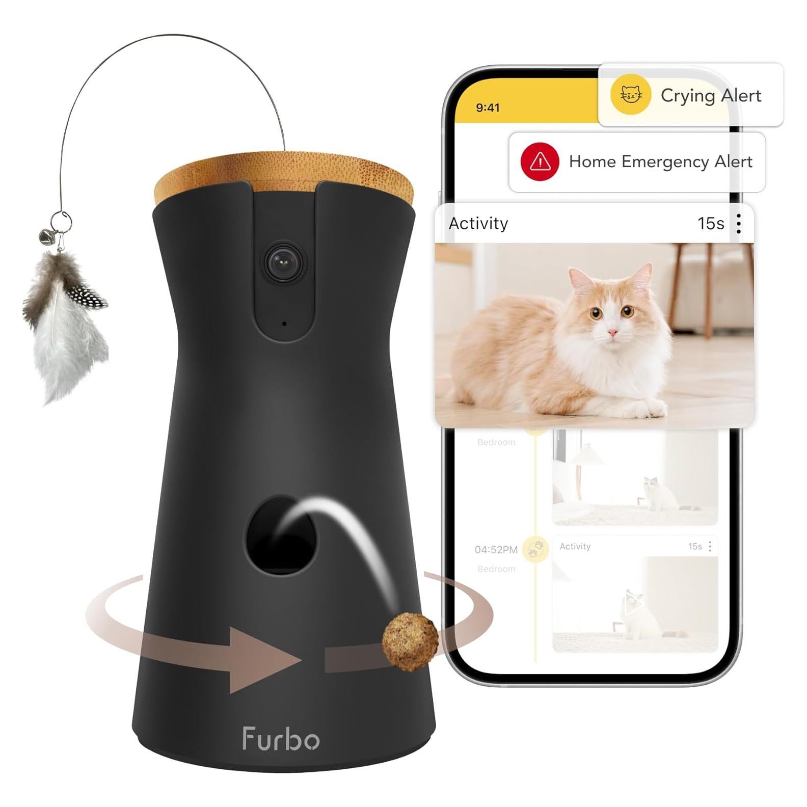 Cámara para Gatos Furbo 360° + Suscripción Nanny