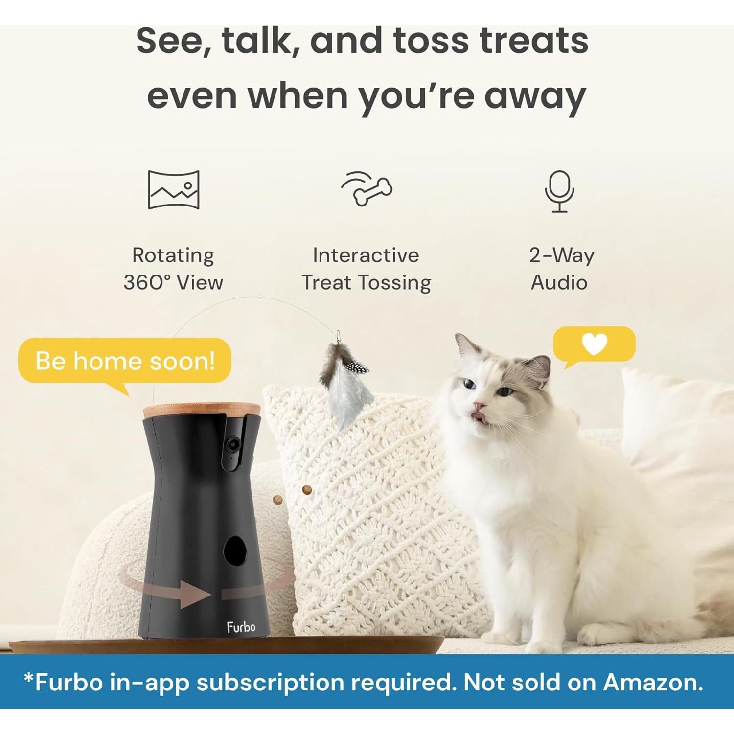 Cámara para Gatos Furbo 360° + Suscripción Nanny