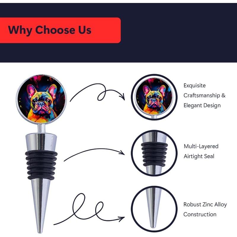 Juego de Tapones para Botellas de Vino Poseidon Protect Bulldog
