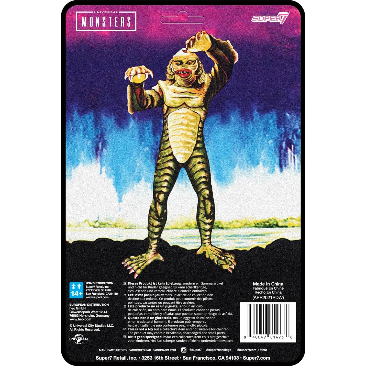 Figura de Acción Super7 Criatura de la Laguna Negra 9.53 cm