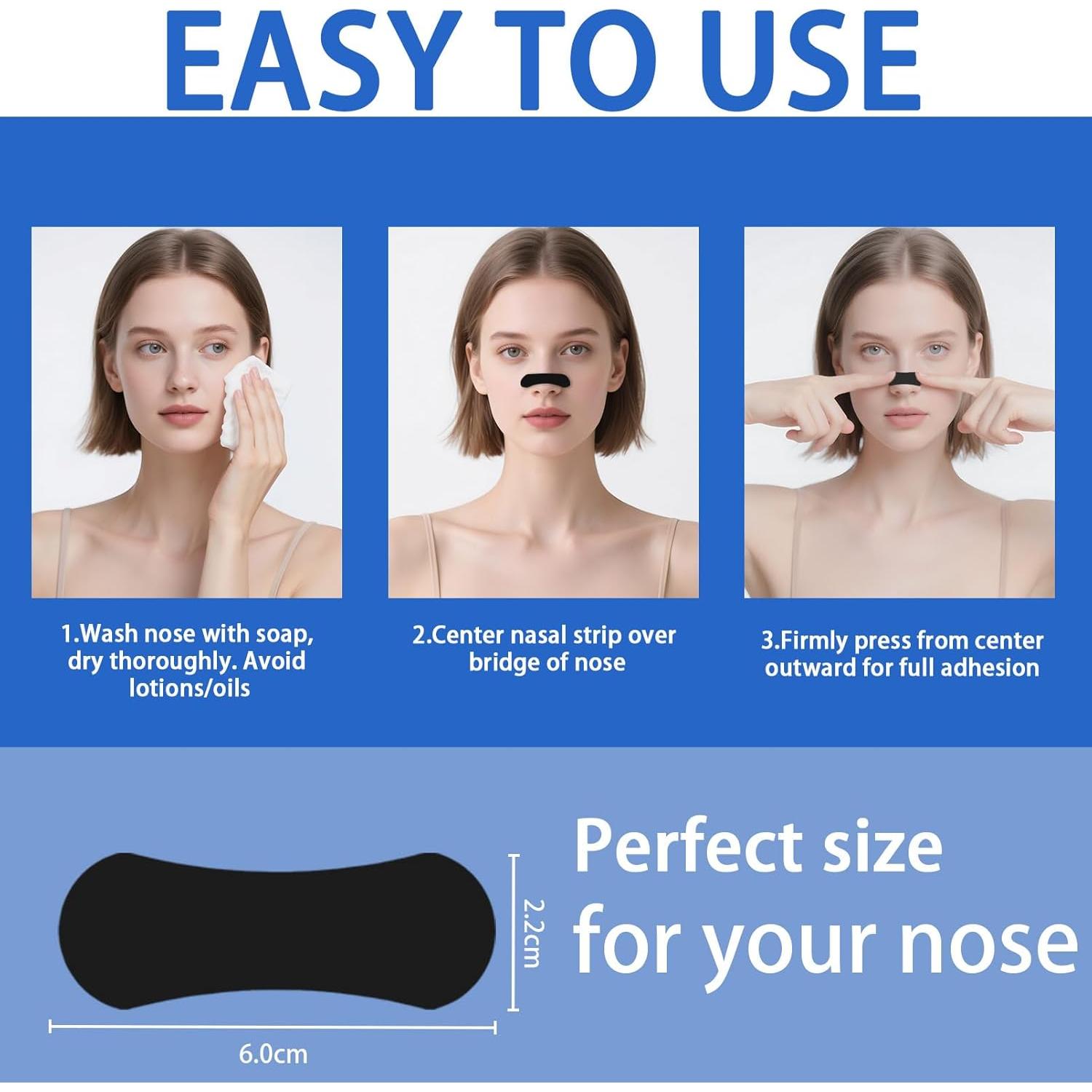 Tiras Nasales Atléticas WLTHO 50ct Fuerza Extra Sin Medicamentos