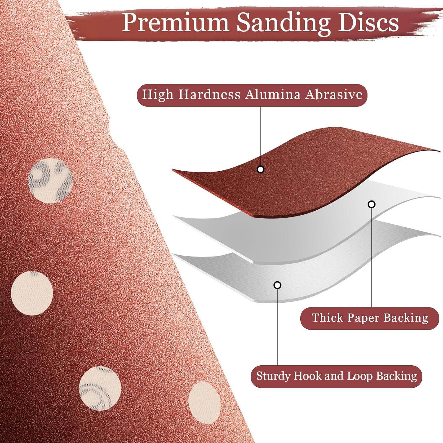 Discos de Lijado 320 Grano Szarint 100 Piezas 125 mm