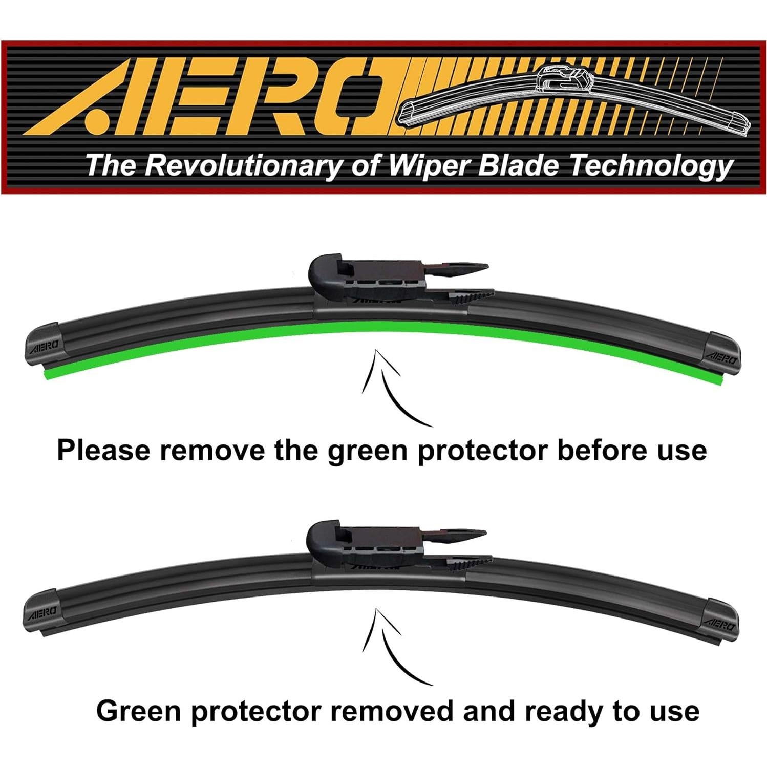 Limpiaparabrisas AERO Avenger 61cm+56cm Todo-Temporada para Land Rover LR2