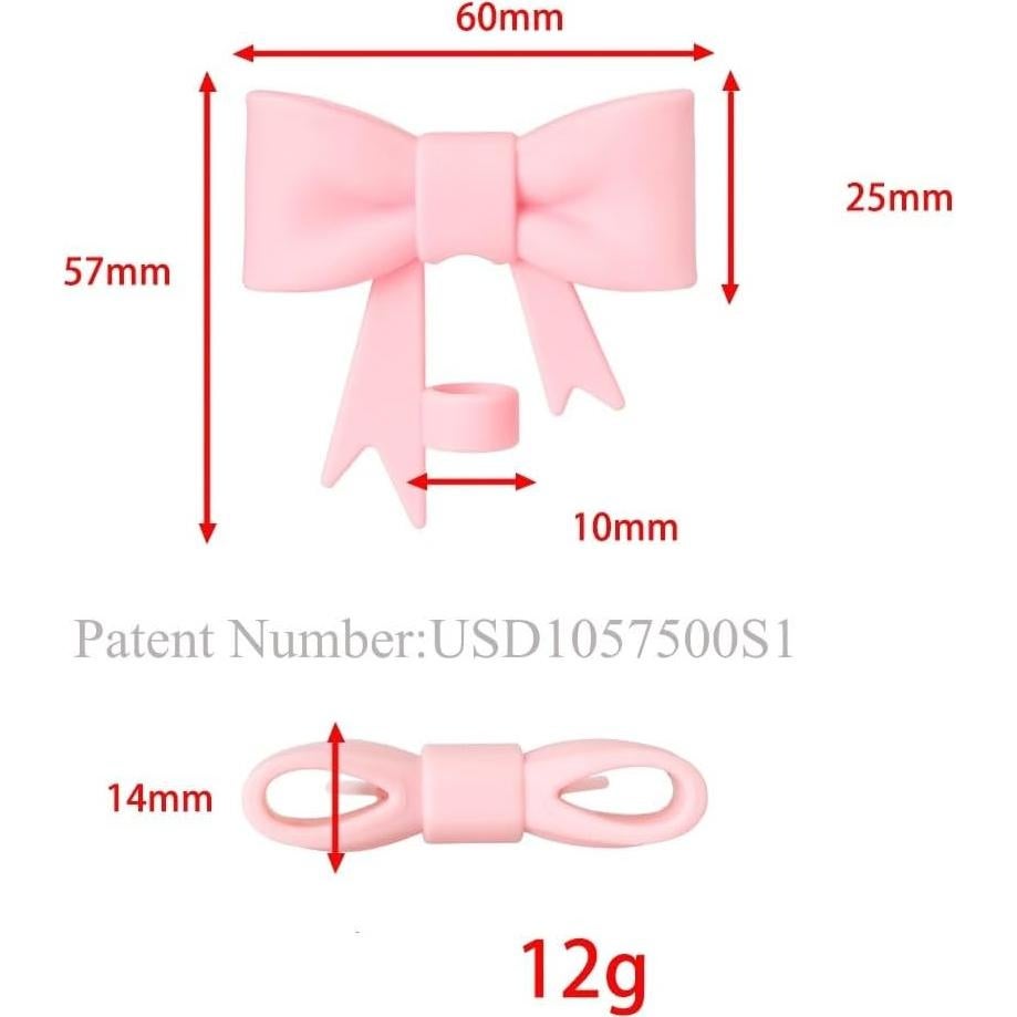 6 Accesorios para Vaso Stanley - 3 Tapa Popote + 3 Encantos