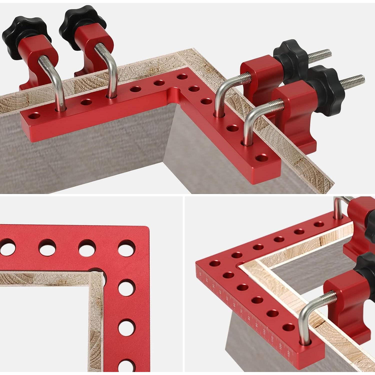 Escuadra de Posicionamiento 90° ATOLS 14x14cm Aluminio 2 Pzas