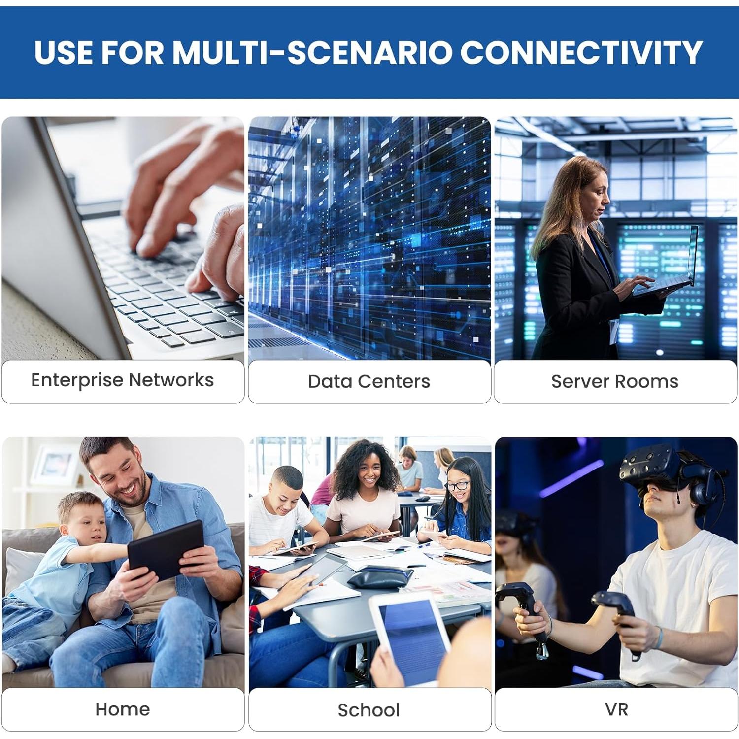 Cable Ethernet Cat 6 30.48 m Cables de Ultra Claridad 10Gbps