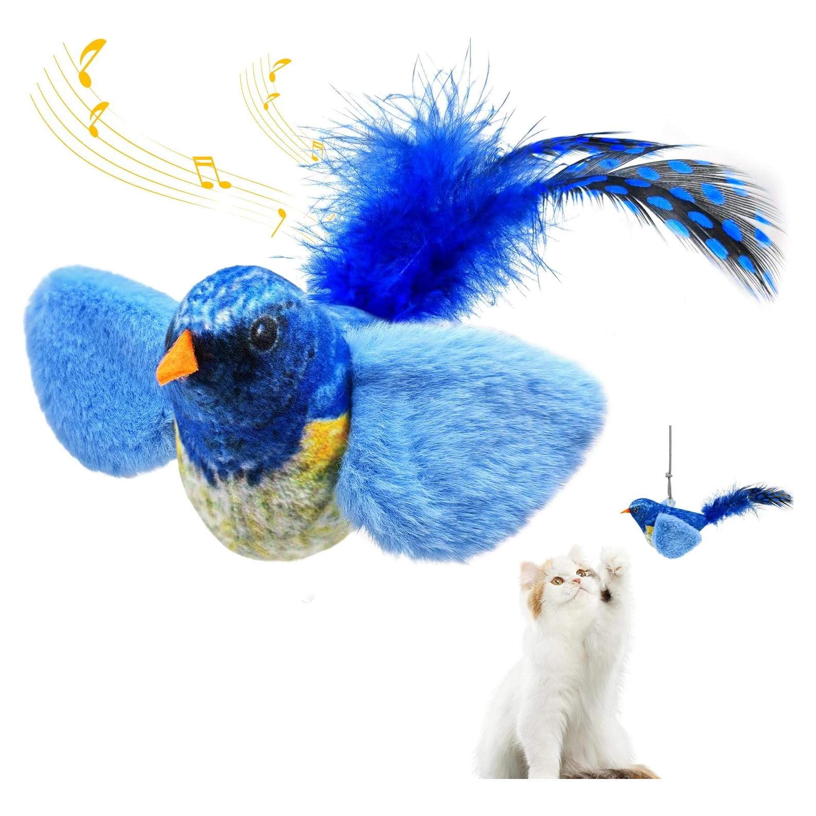 Juguete Interactivo para Gatos Wagcraze Pájaro Sonido Realista