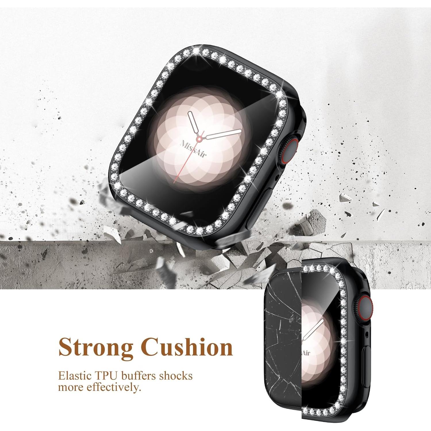 Funda Bling TPU Suave Missair para Apple Watch 40mm - Protector Pantalla