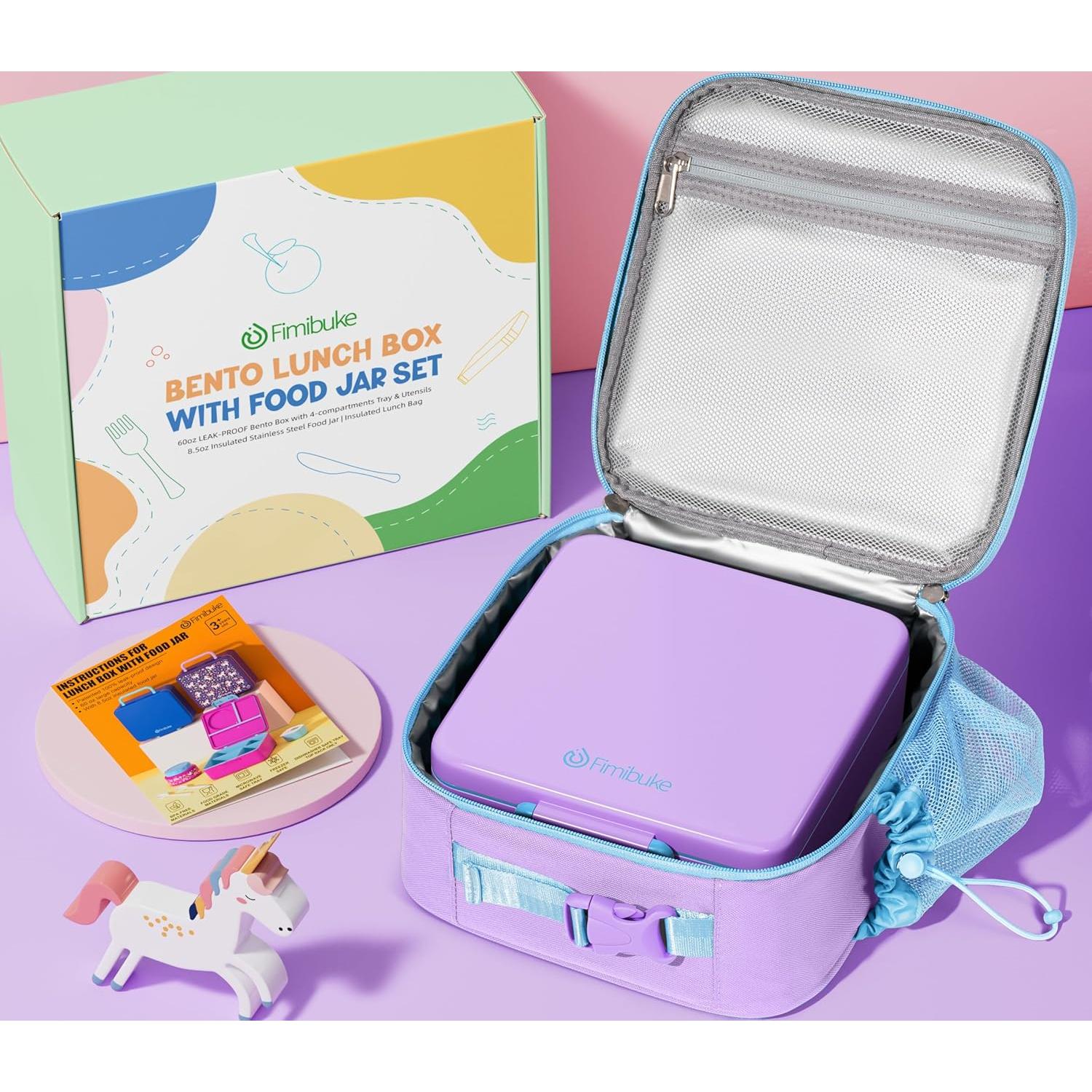 Caja de Almuerzo Bento Fimibuke 6 Piezas Aislada 1774 ml