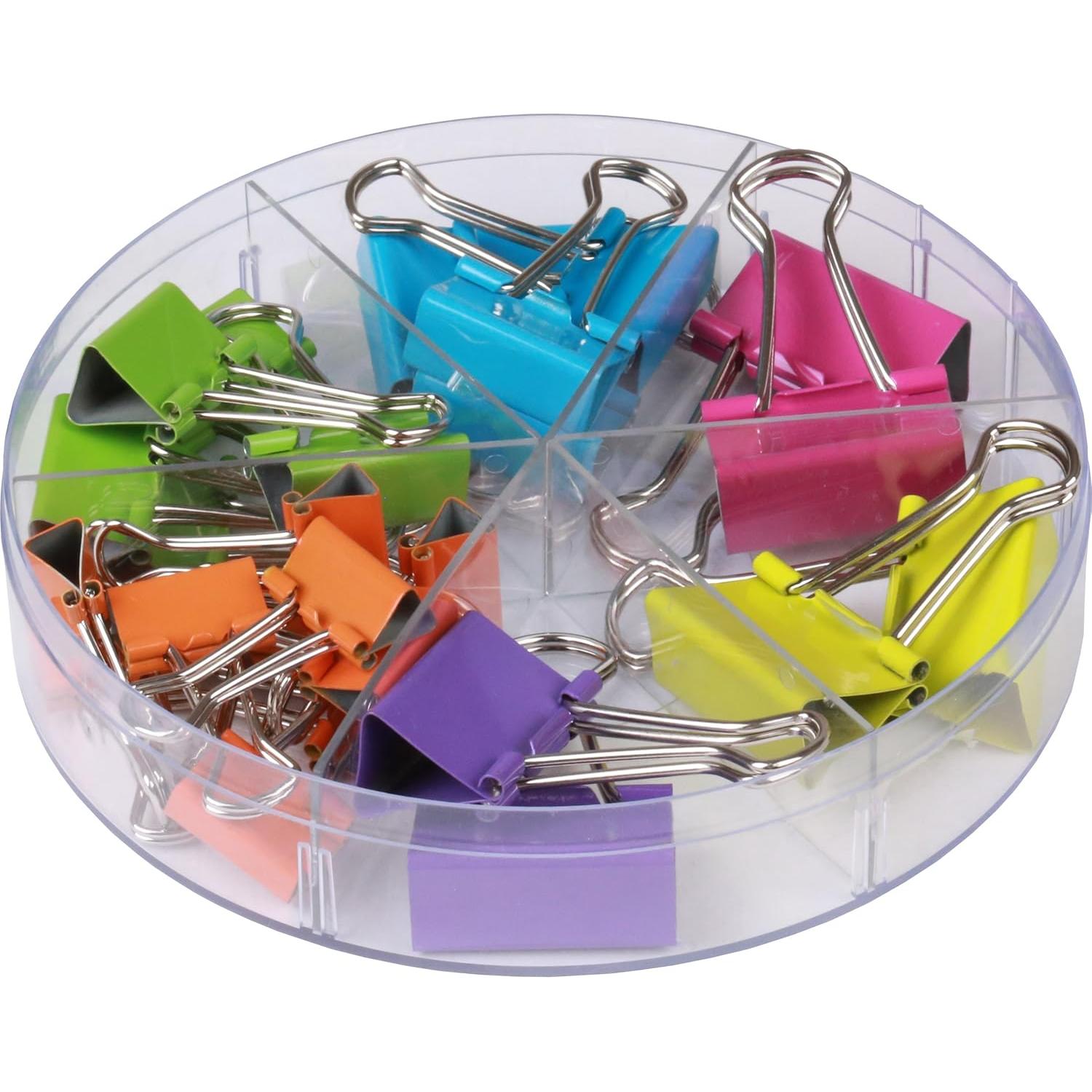 Clips de carpeta de colores Office Style 26 piezas variados