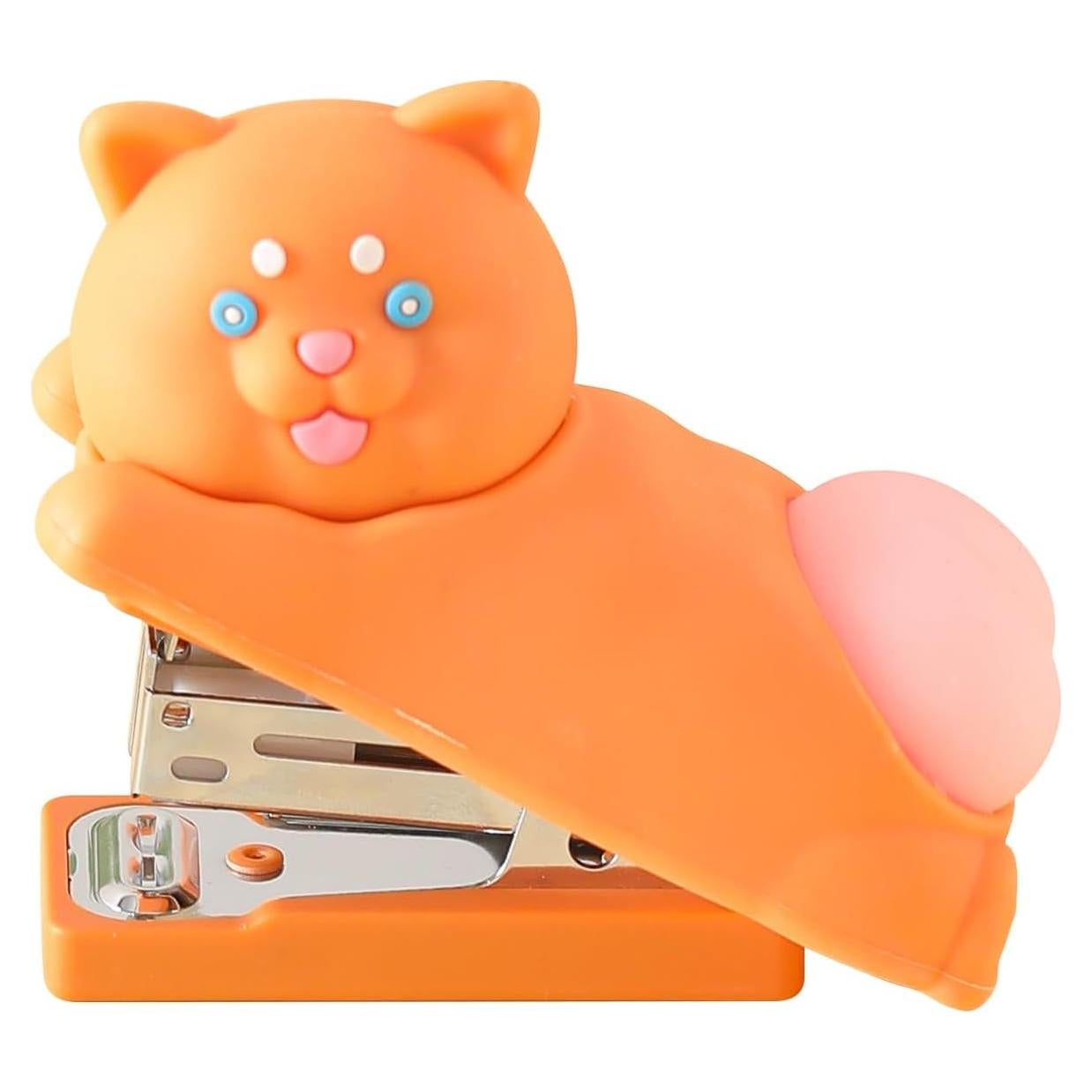 Grapadora de Silicona Honagu Anaranjada para Oficina y Estudiantes