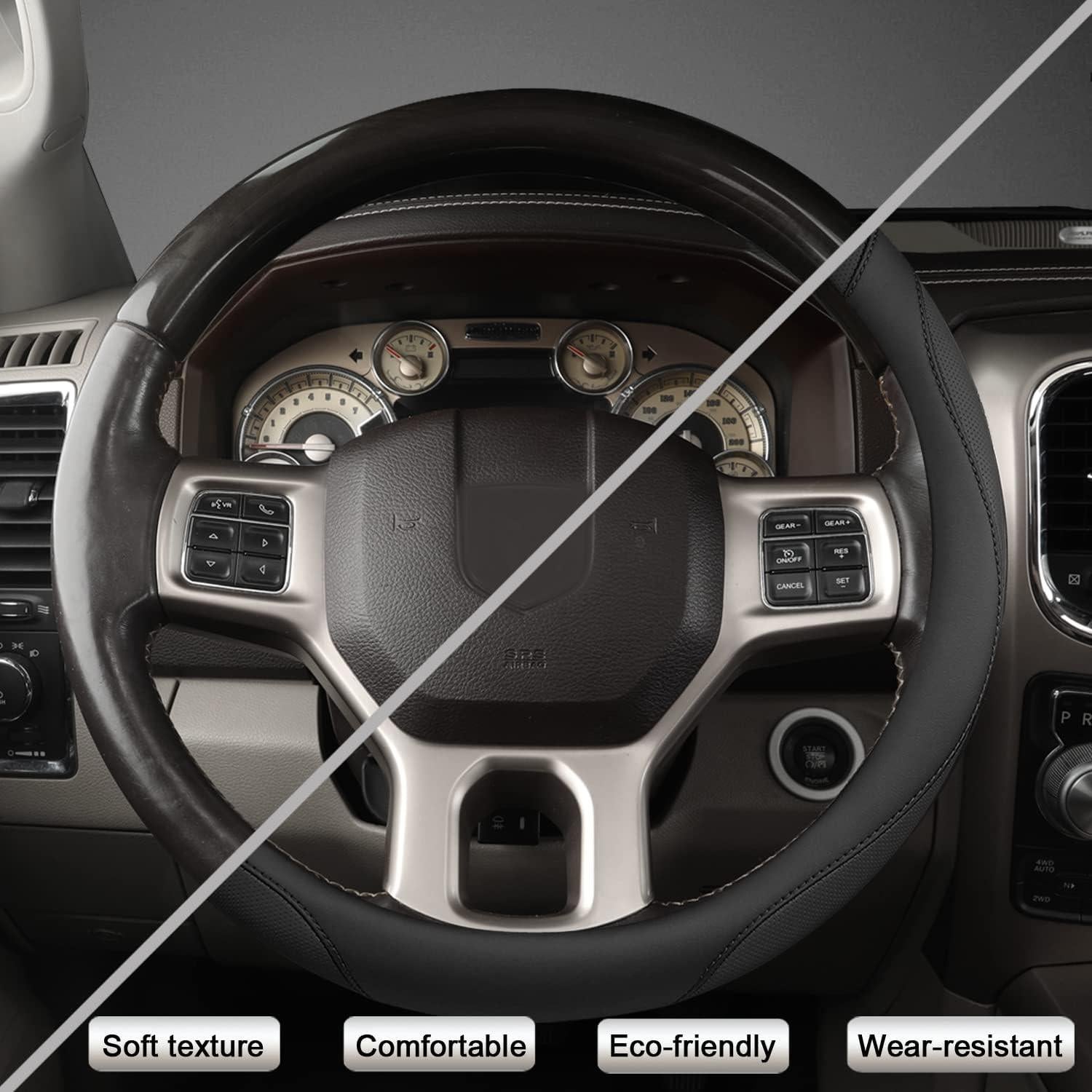 Cubierta de Volante West Llama para Dodge 1989-2011 - Negro