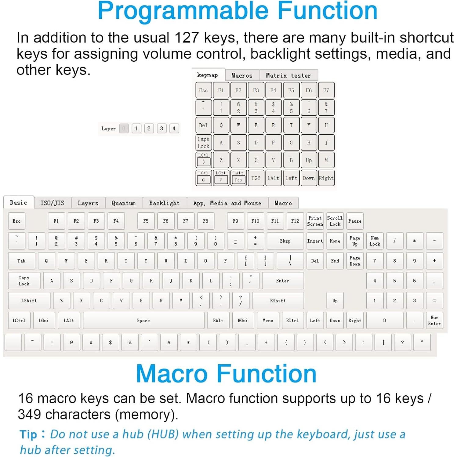 Teclado Mecánico Koolertron 48 Teclas RGB Programable