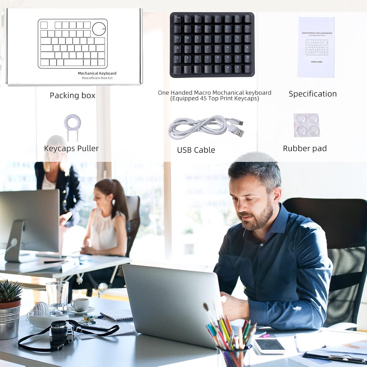 Teclado Mecánico Koolertron 48 Teclas RGB Programable