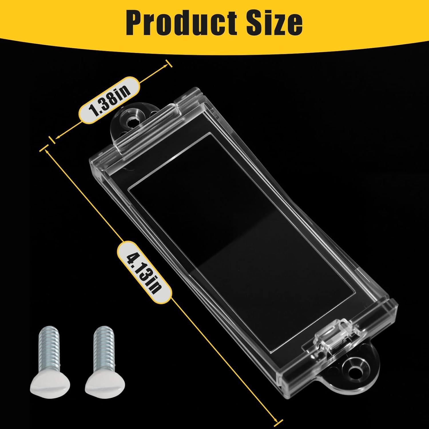 1 Light Switch Guard Cover, Baby Proof Wall Switch Cover Guard for Rocker Light Switch Protects Your Lights or Circuits from Being Accidentally Turned On or Off (Clear)