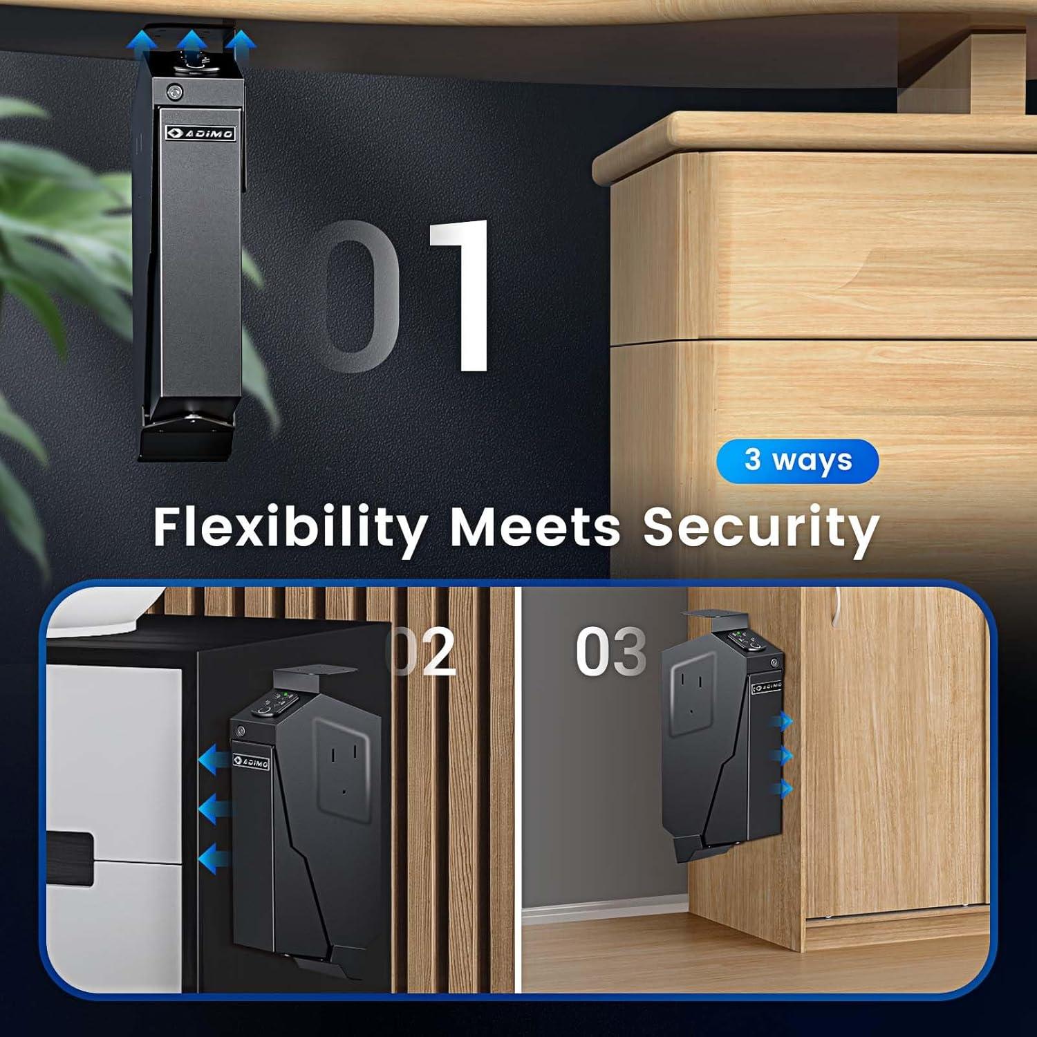 Caja Fuerte Biométrica ADIMO T5 para Pistola 36.96x19cm