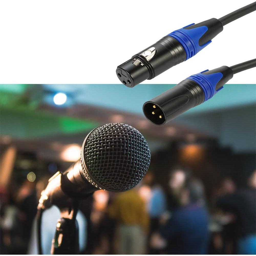 Cable XLR Macho a Doble Hembra 30 cm Seefeful - Audio Balanceado