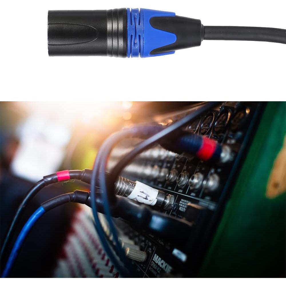 Cable XLR Macho a Doble Hembra 30 cm Seefeful - Audio Balanceado