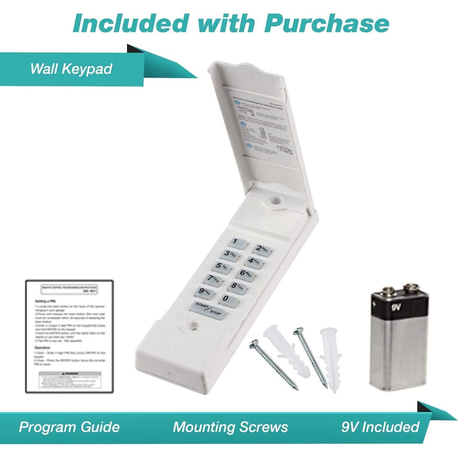 Teclado remoto Garage Stop para puerta de garaje - Ergonómico
