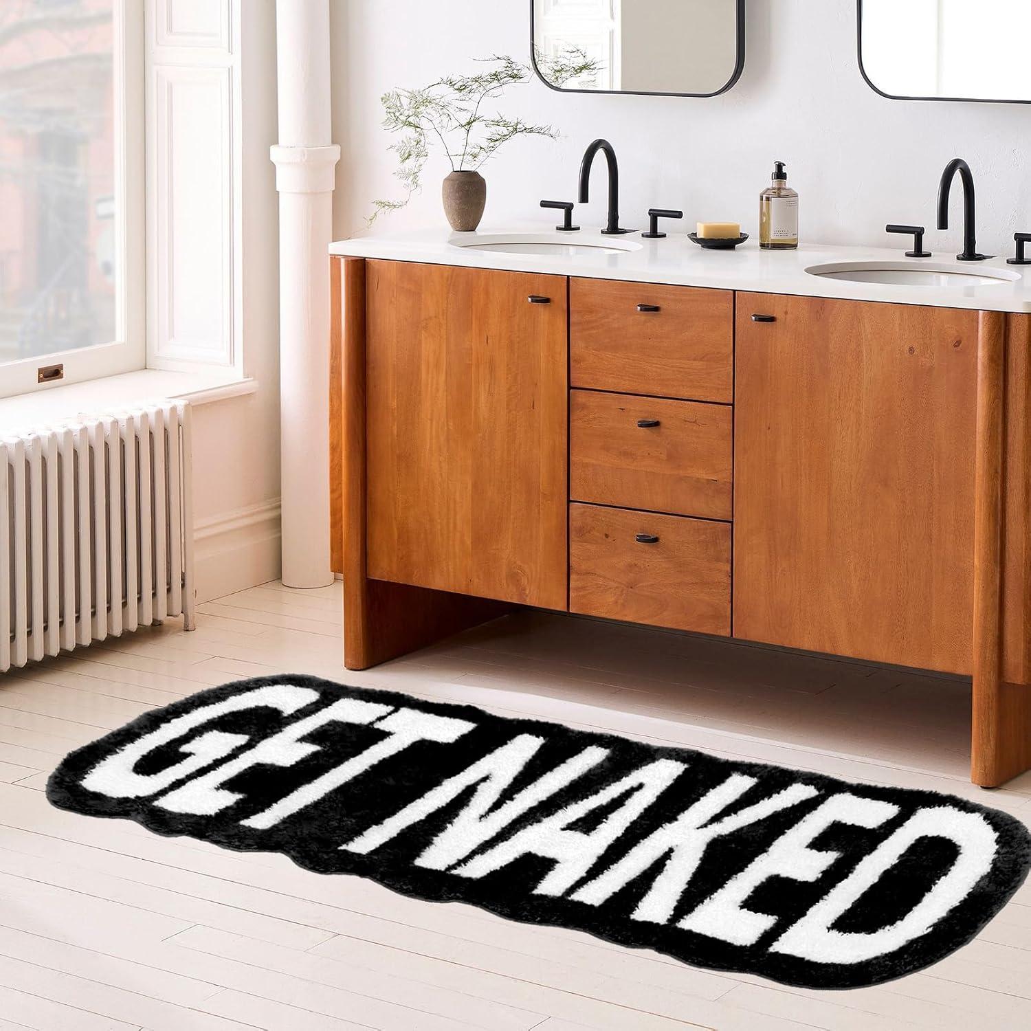 Alfombra de Baño Homantic Get Naked 60x150 cm Antideslizante