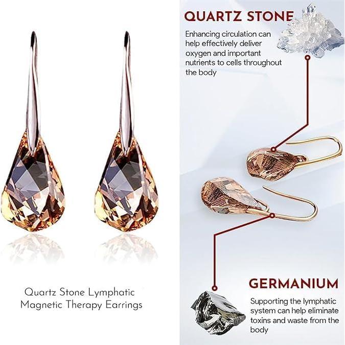 Pendientes de Magnetoterapia Lymphvity con Cuarzo y Germanio