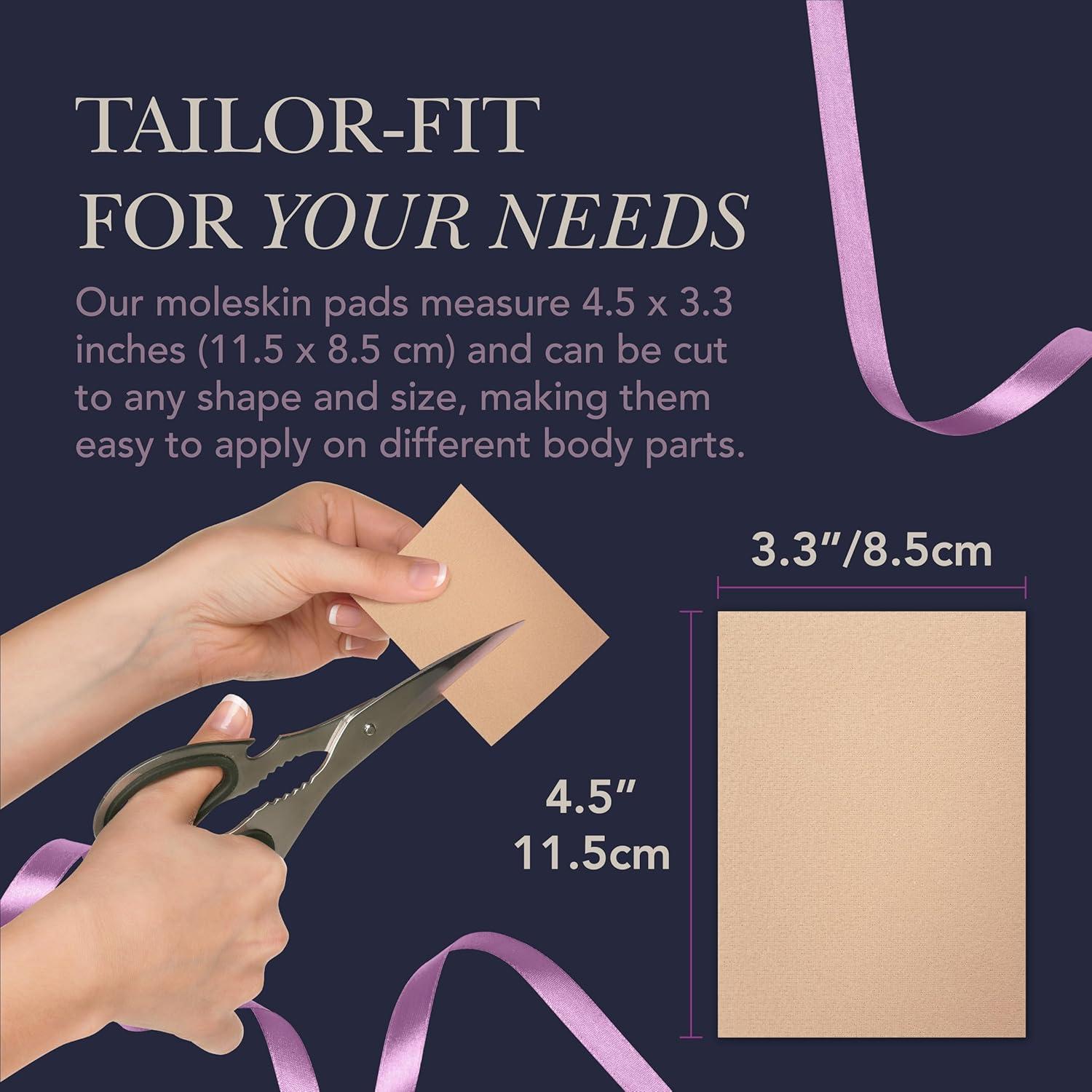 Almohadillas de Moleskin Ballotte para Ampollas - 3 Paquete