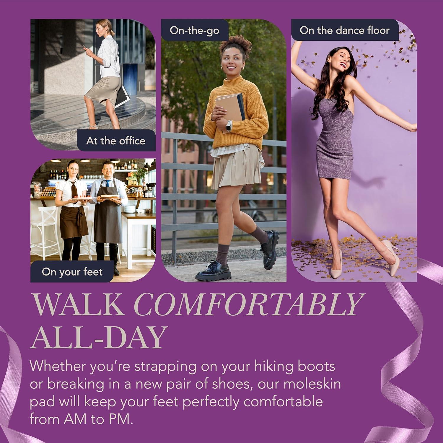 Almohadillas de Moleskin Ballotte para Ampollas - 3 Paquete