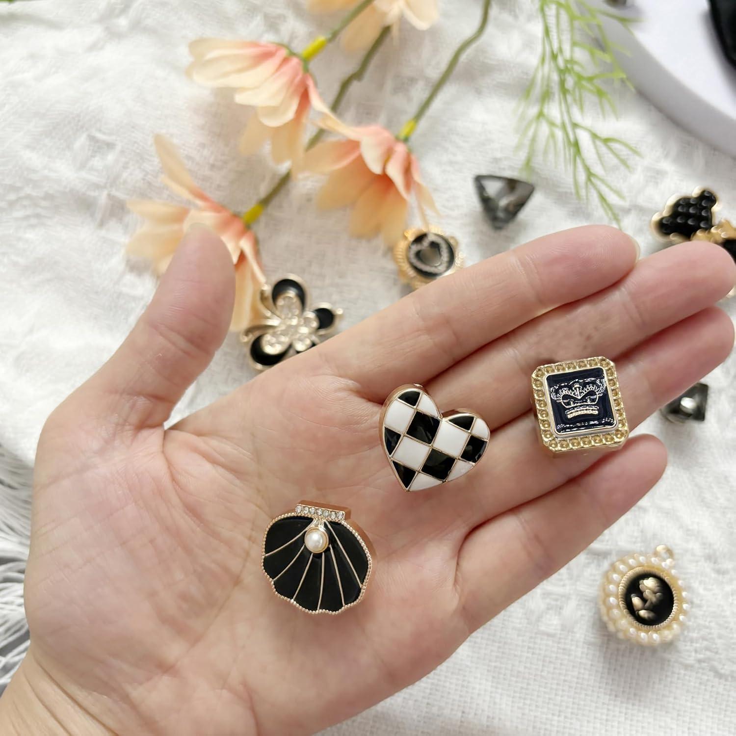 18 Piezas Accesorios de Encantos para Zapatos Mujeres - Lazos y Brillantes