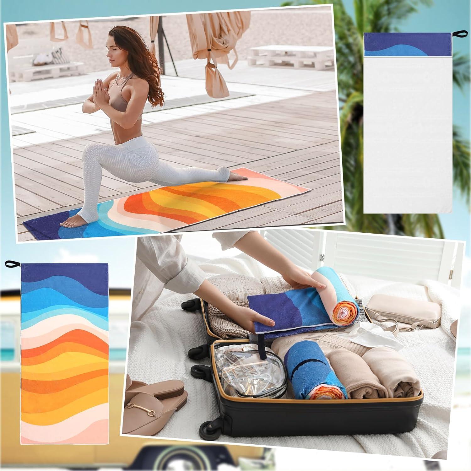 Toalla de Microfibra Hahafelt 160x80 cm para Coche y Playa