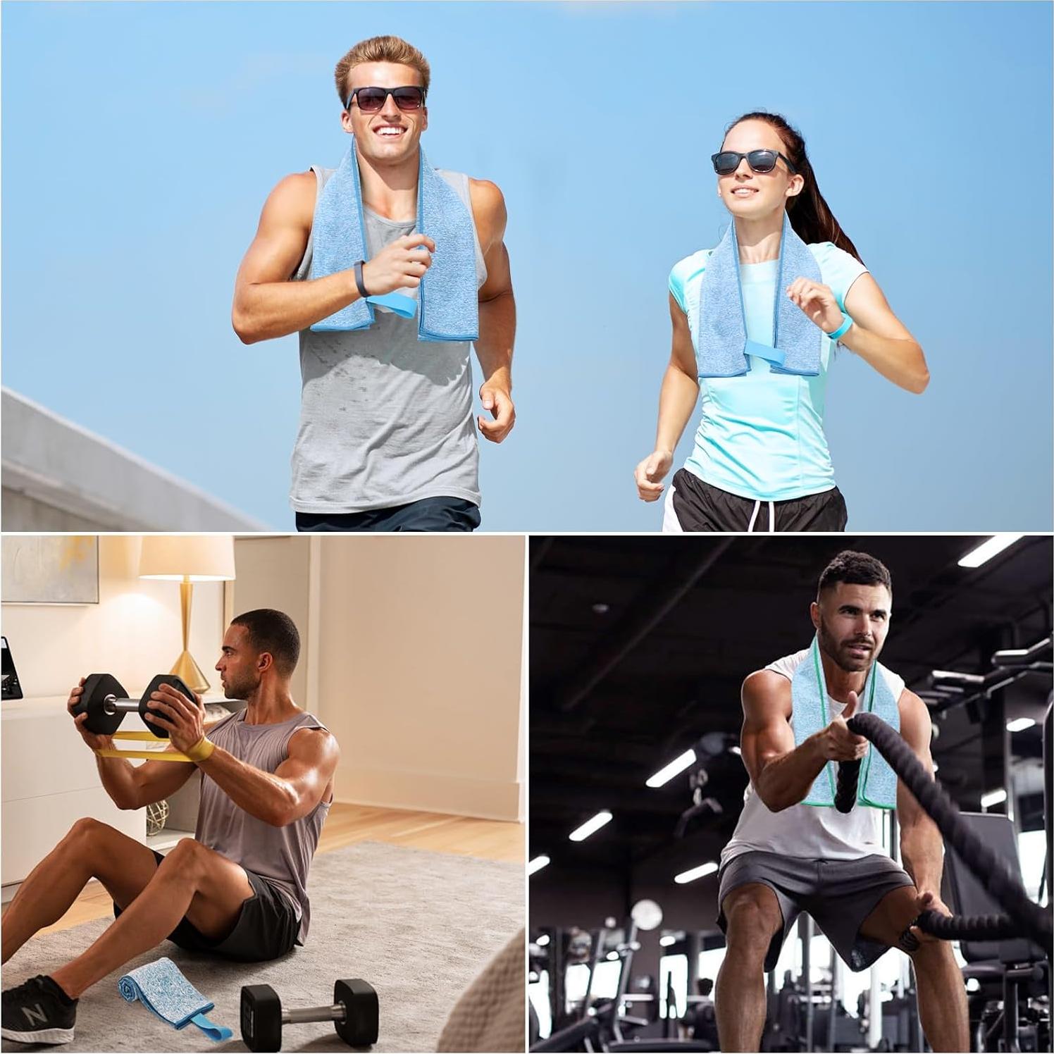 Paquete de 3 Toallas de Gimnasio KISS QUEEN Microfibra 78x39 cm