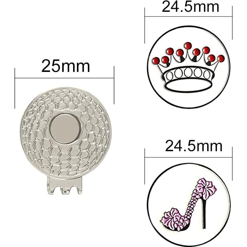 Marcadores de Golf Coloridos PINMEI con Clips de Sombrero