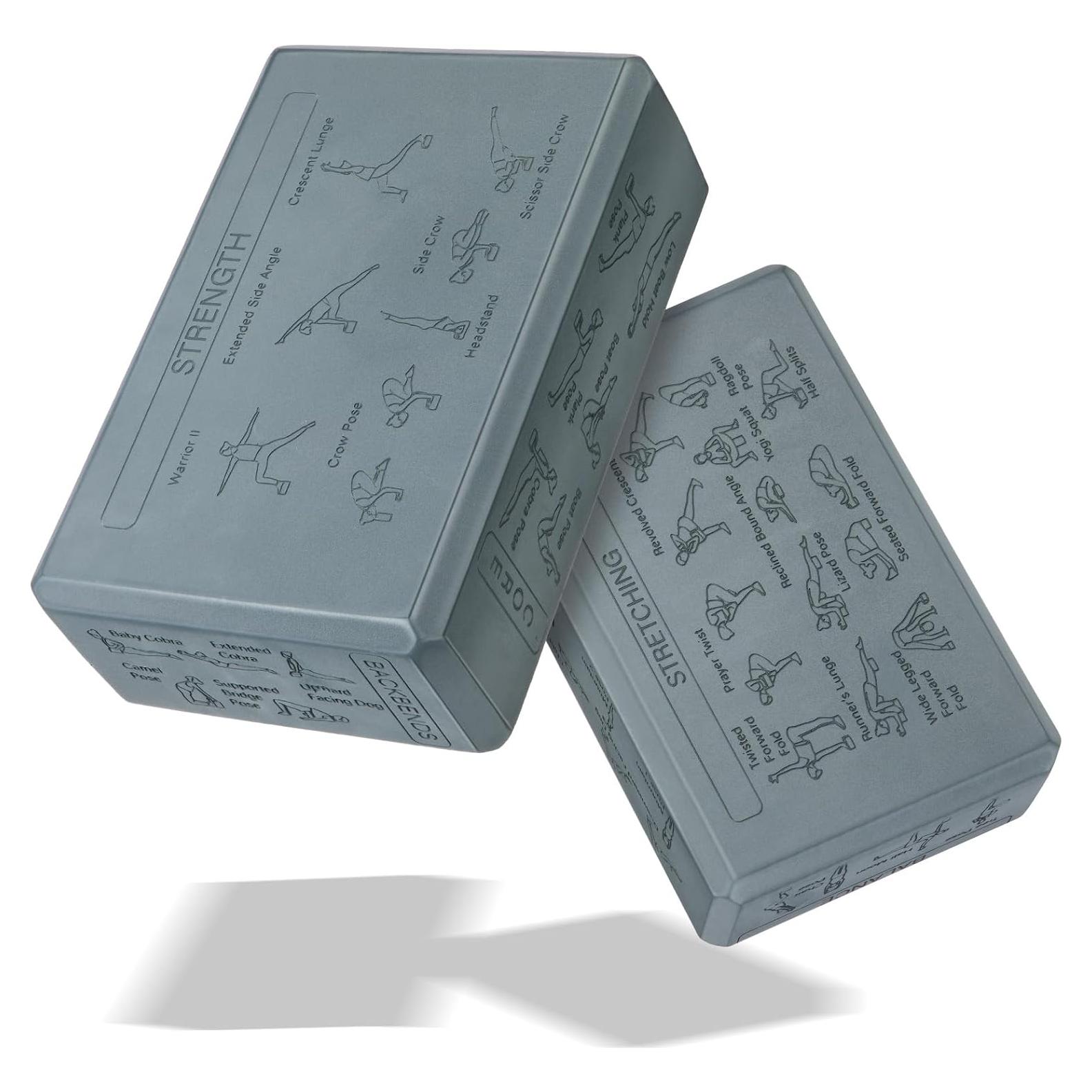 Bloques de Yoga de Corcho Halloscume 2 Piezas Antideslizantes