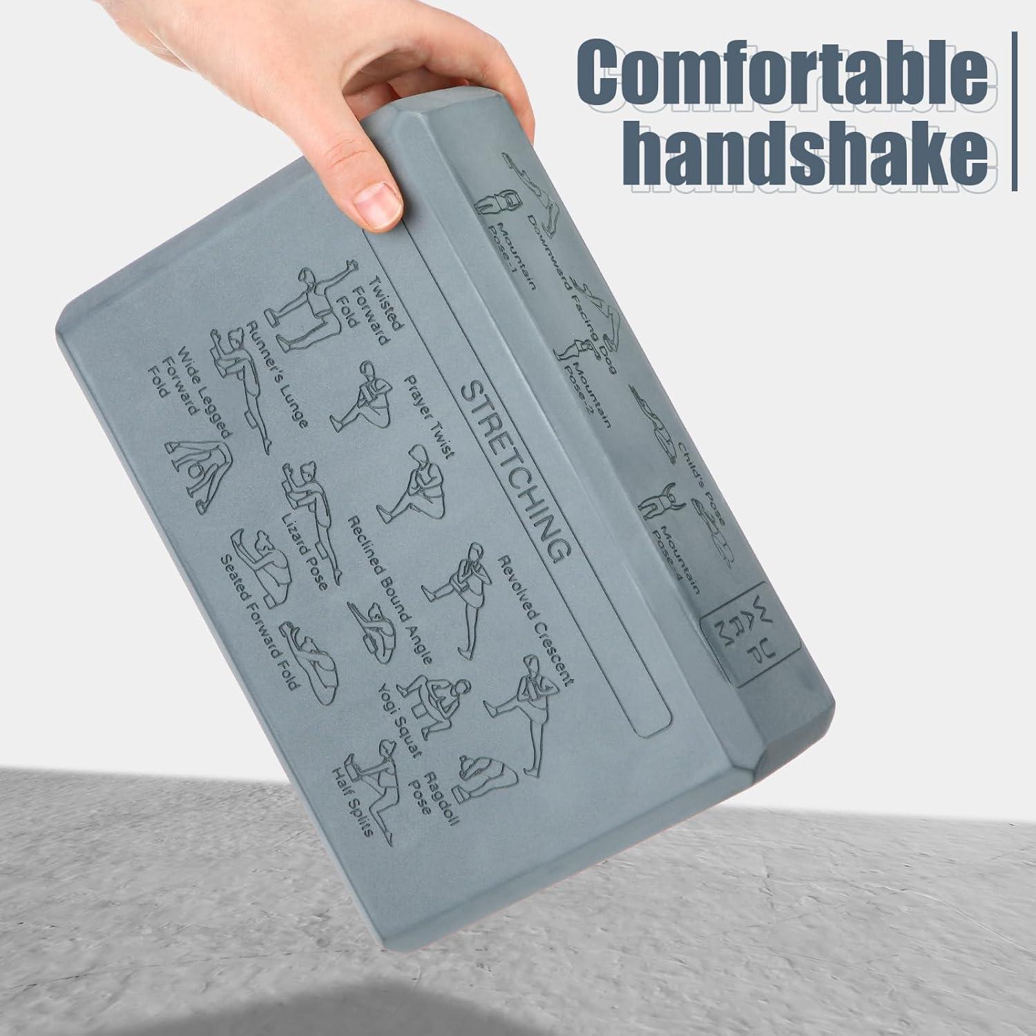 Bloques de Yoga de Corcho Halloscume 2 Piezas Antideslizantes