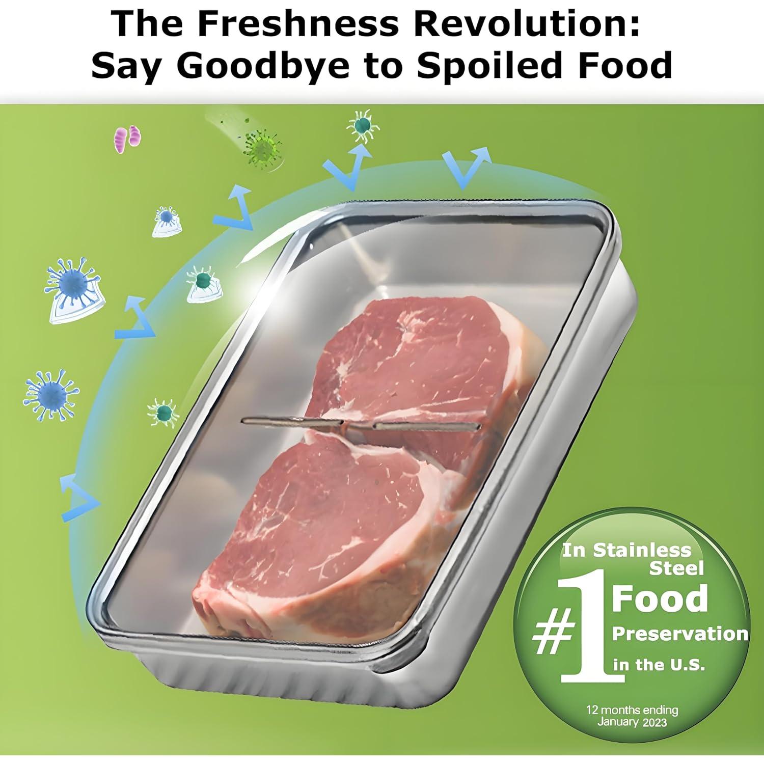 Contenedor Hermético de Queso Spaclatio 1.24L Acero Inoxidable