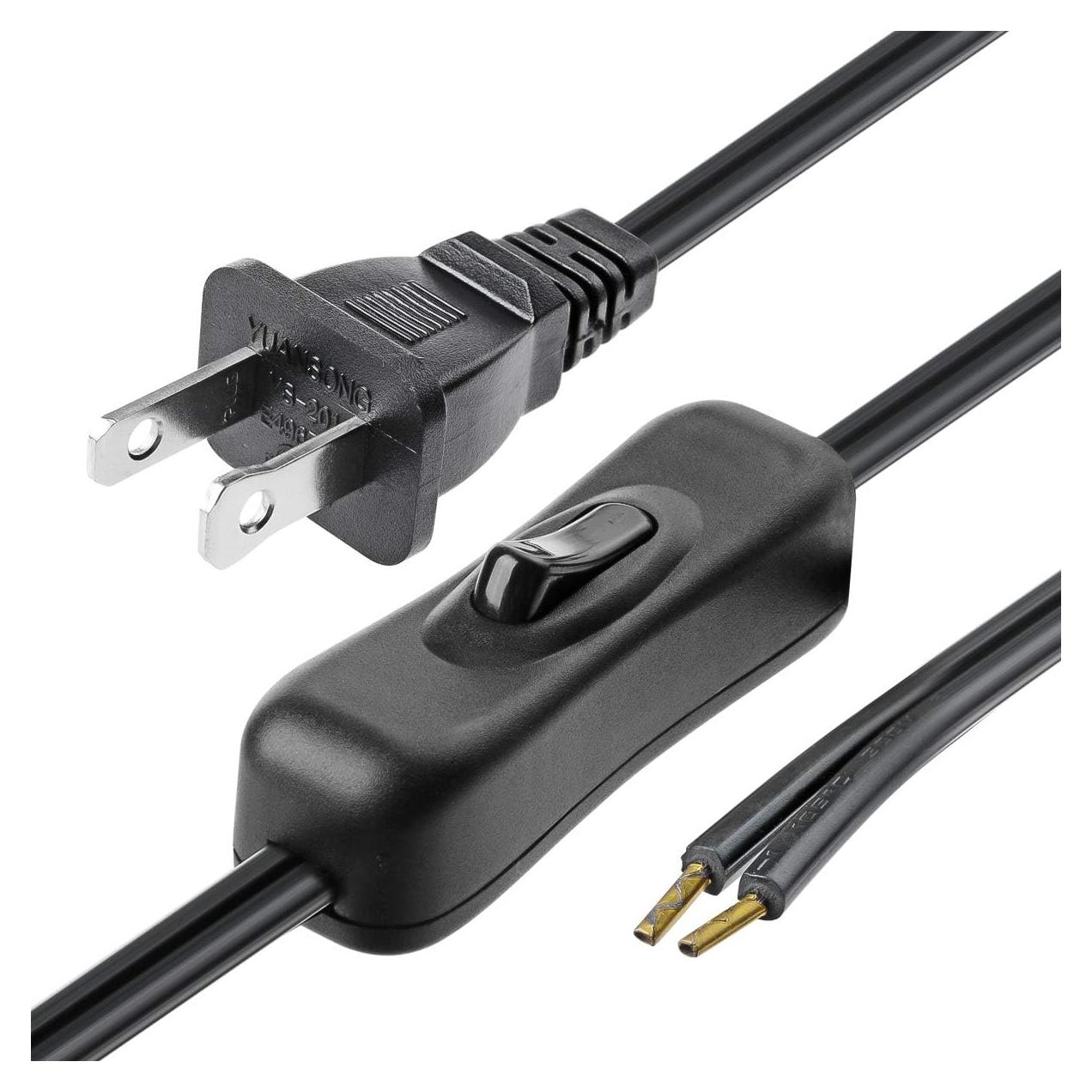 Cable de Alimentación con Interruptor VSEER 1.83m Negro