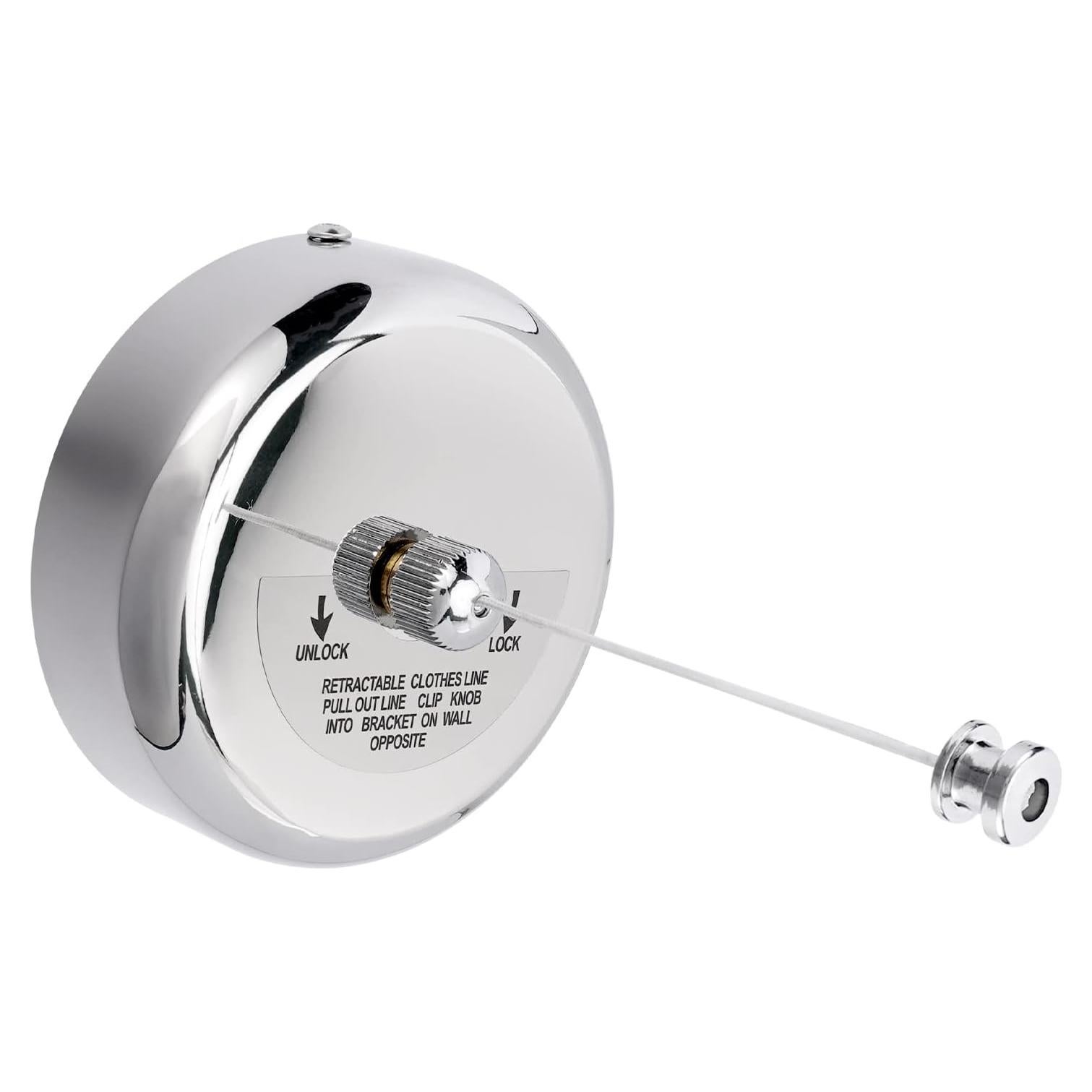 Cuerda de Ropa Retráctil Pequeño Mundo 2.8m Acero Inoxidable