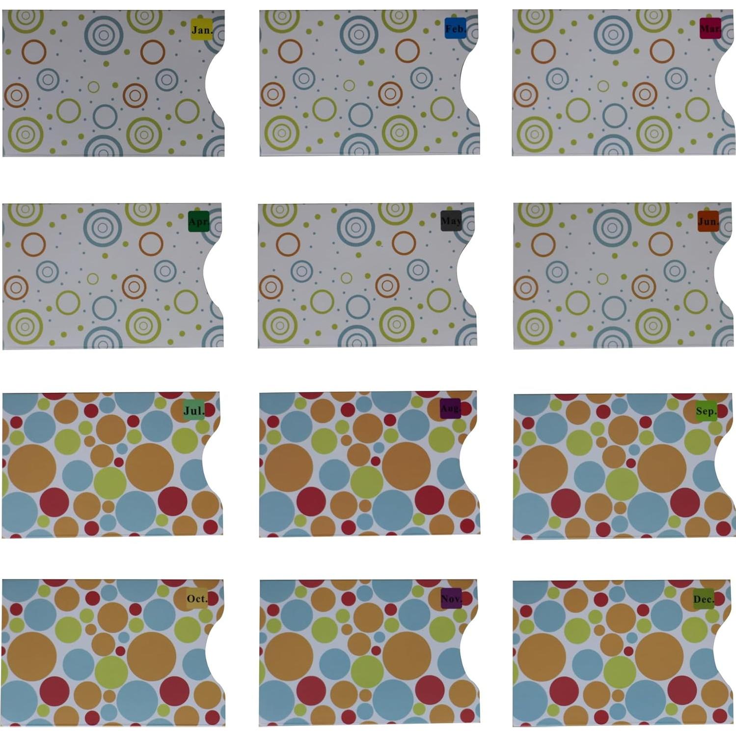 Juego de 12 Fundas Bloqueadoras RFID Larian 8.7x5.8 cm