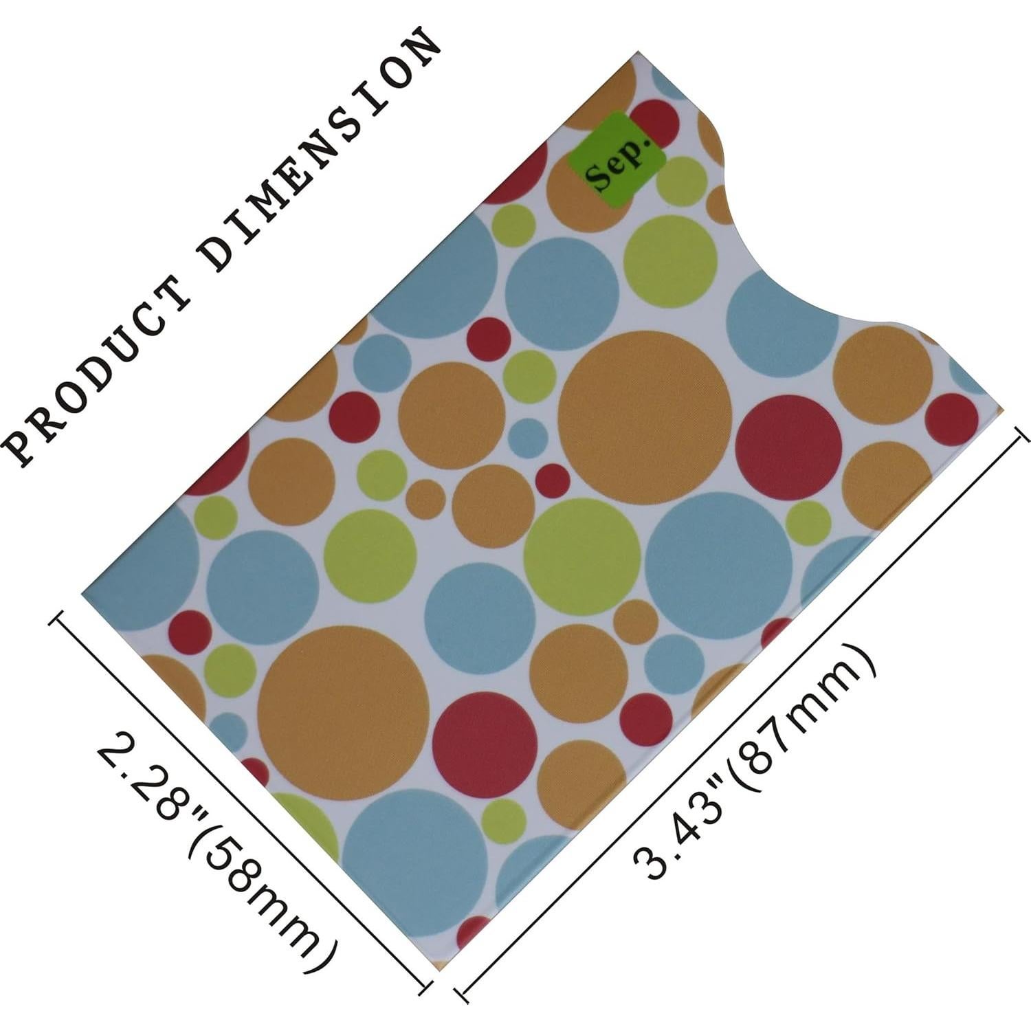 Juego de 12 Fundas Bloqueadoras RFID Larian 8.7x5.8 cm