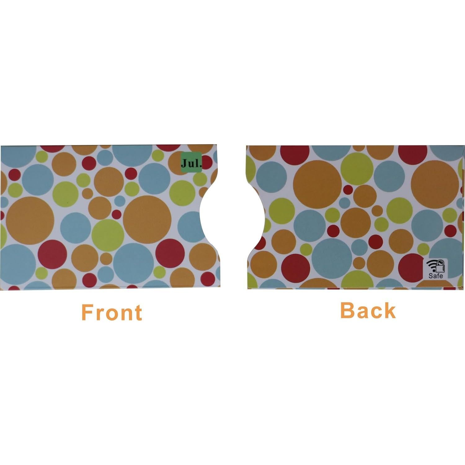 Juego de 12 Fundas Bloqueadoras RFID Larian 8.7x5.8 cm