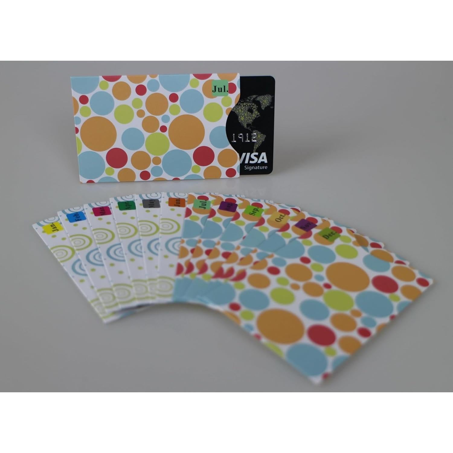 Juego de 12 Fundas Bloqueadoras RFID Larian 8.7x5.8 cm