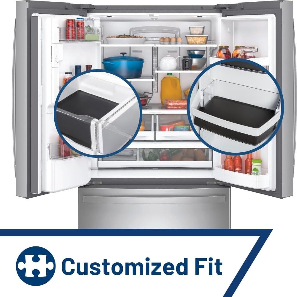 Forros de Cajón y Bin para Refrigerador GE 4 Piezas Antimicrobiano