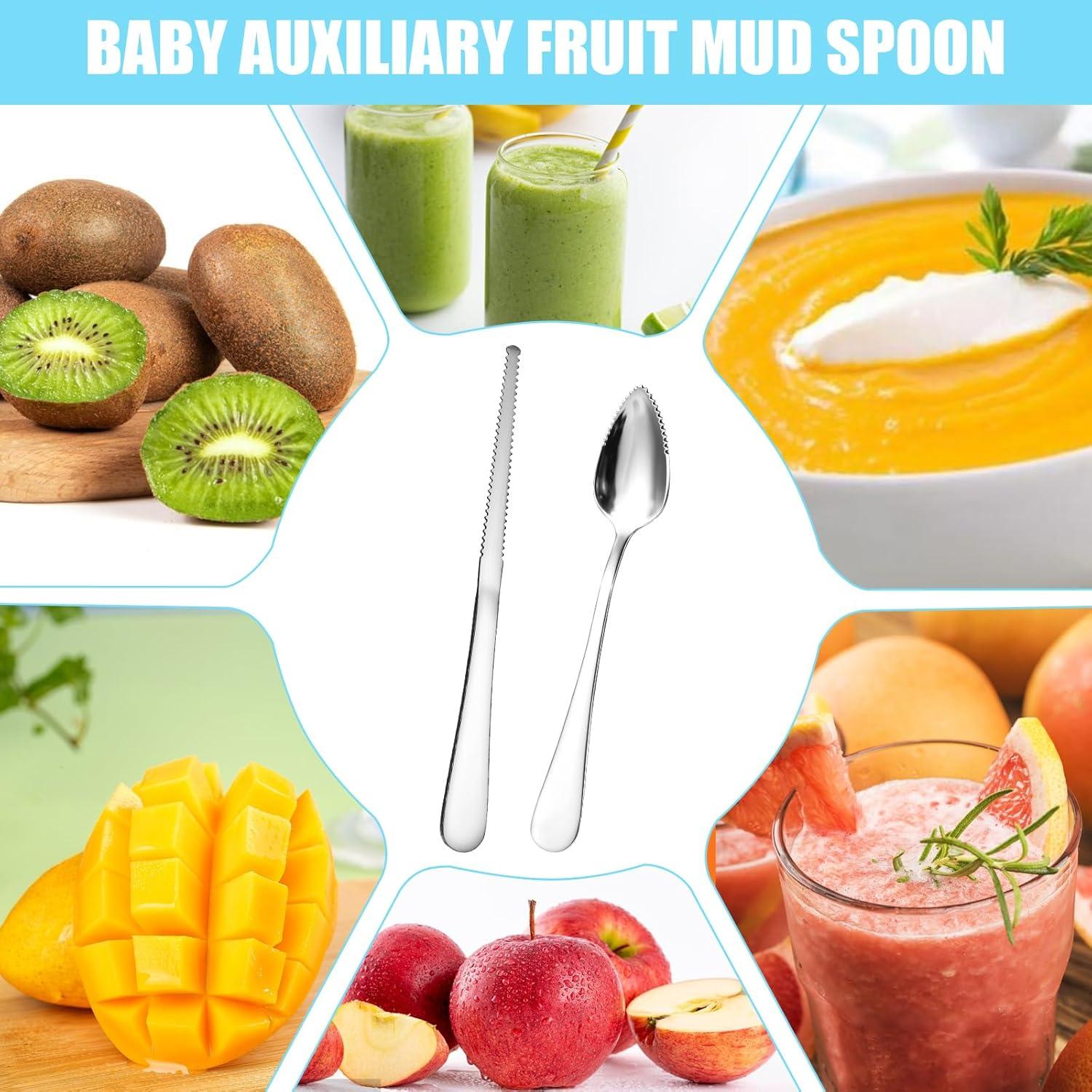 Conjunto Cuchara y Cuchillo de Pomelo Giantree - Acero Inoxidable