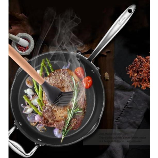 Brocha de Silicona ASEANAO con Mango de Madera - 27.94 cm