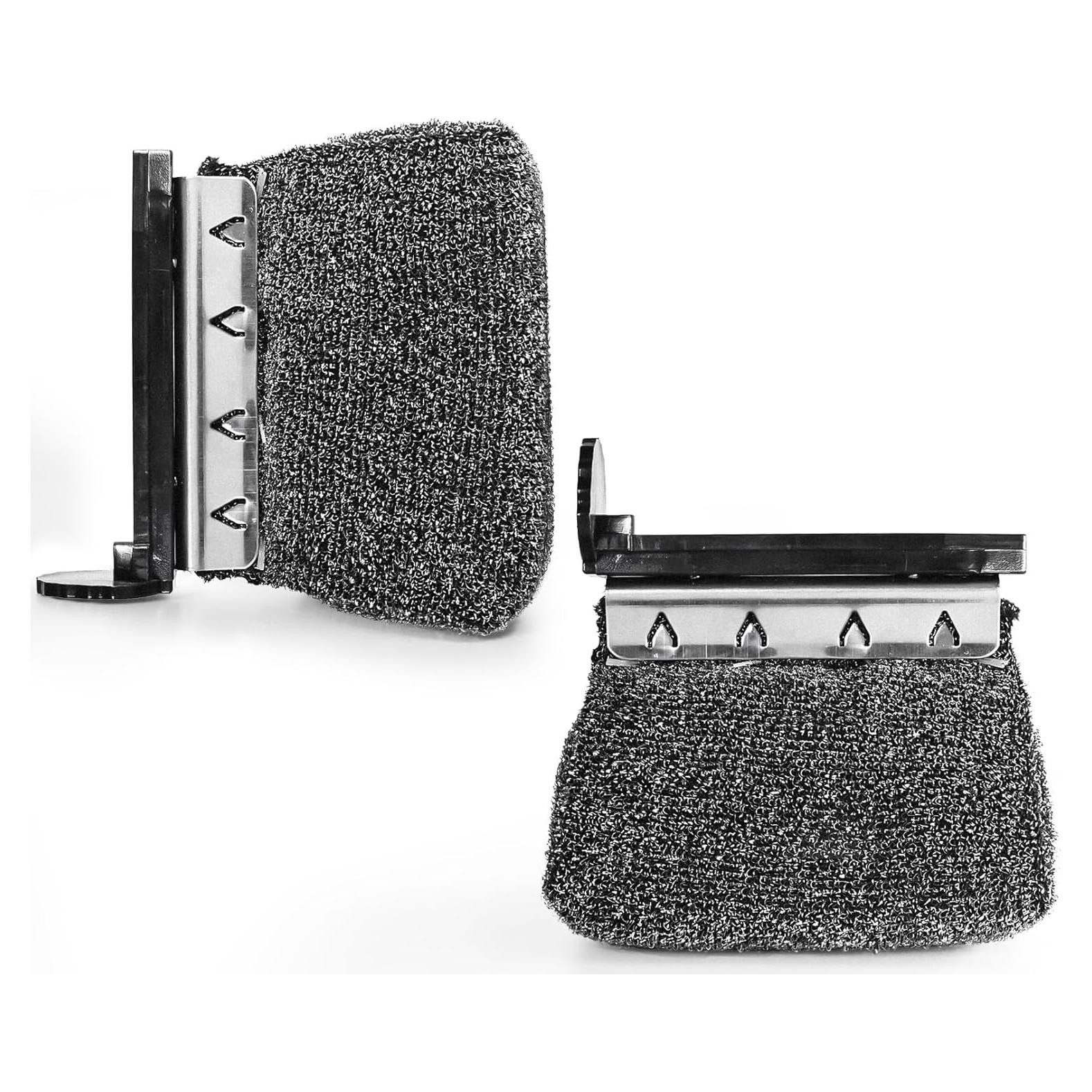 2 Pack Replaceable Cleaning Head, Grill Brush Bristle Free