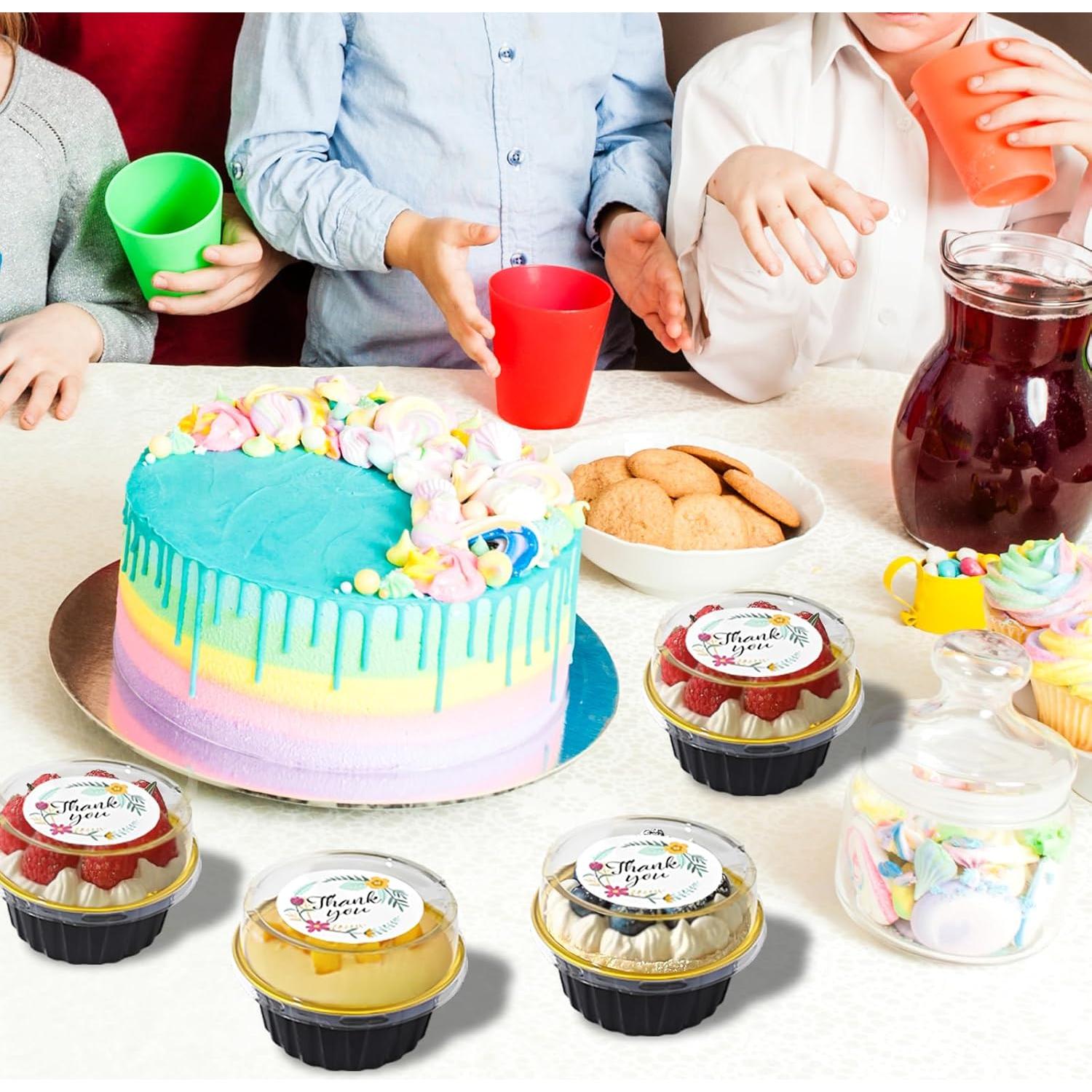 100 Moldes de Aluminio Desechables QZV 125ml con Tapas