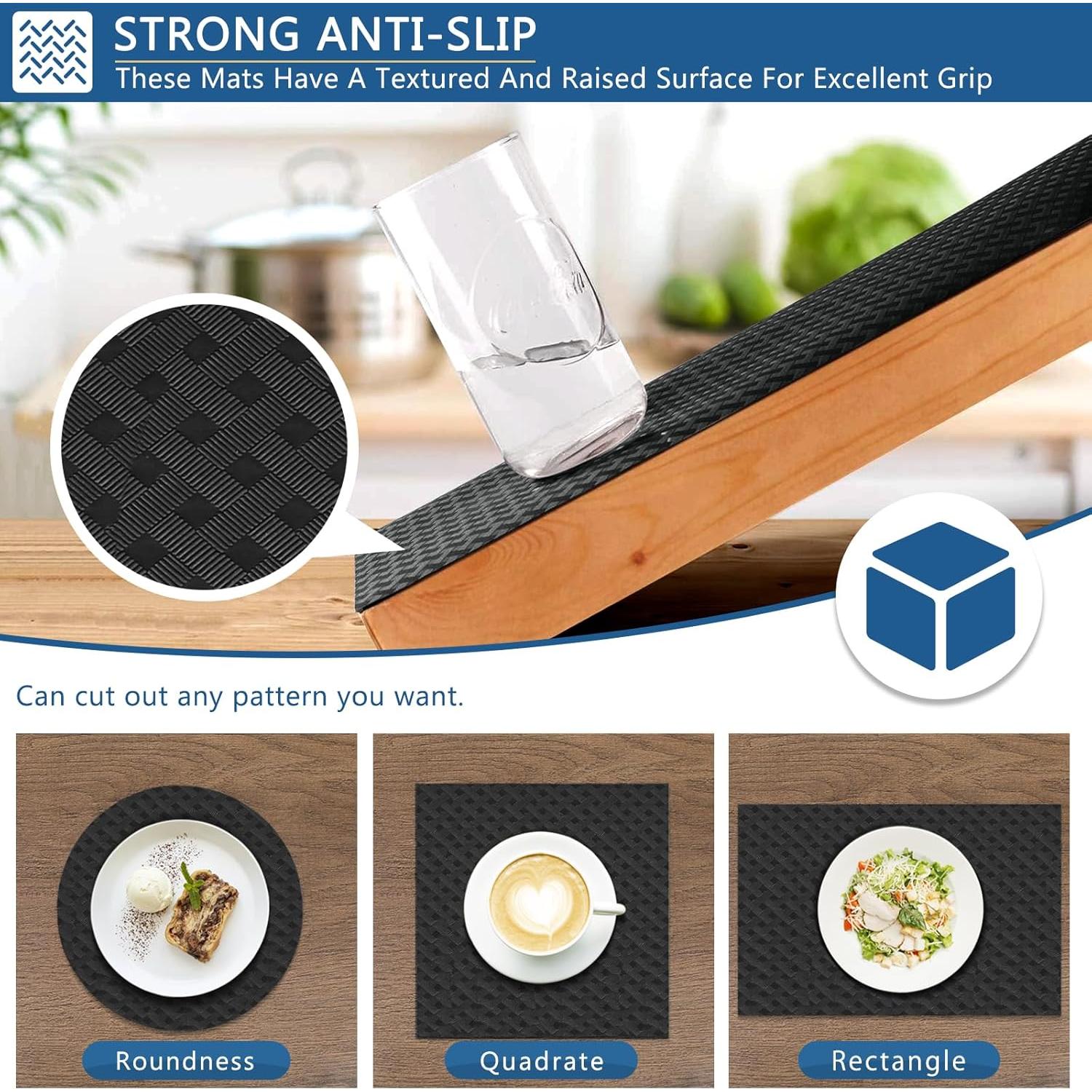 Forro de Estante Autoadhesivo HooTown 30x200 cm Negro Mármol