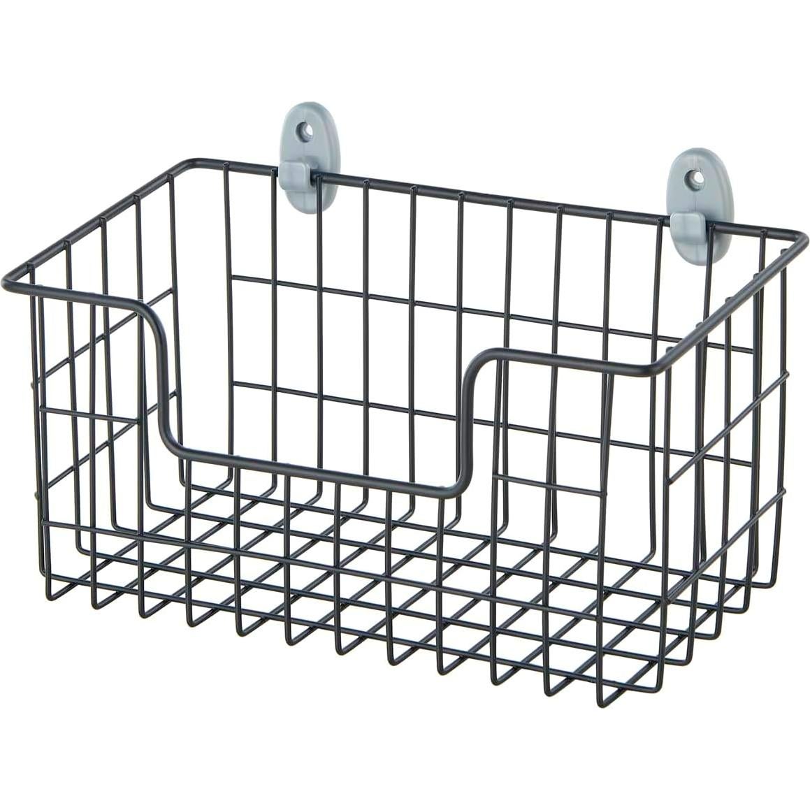 Cesta de Almacenamiento Colgante JUNCHU CHERRY 2 Piezas Negra