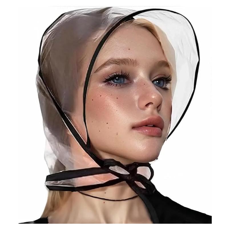 Gorro de Lluvia Impermeable Hufopik con Visera Transparente - 4 Piezas