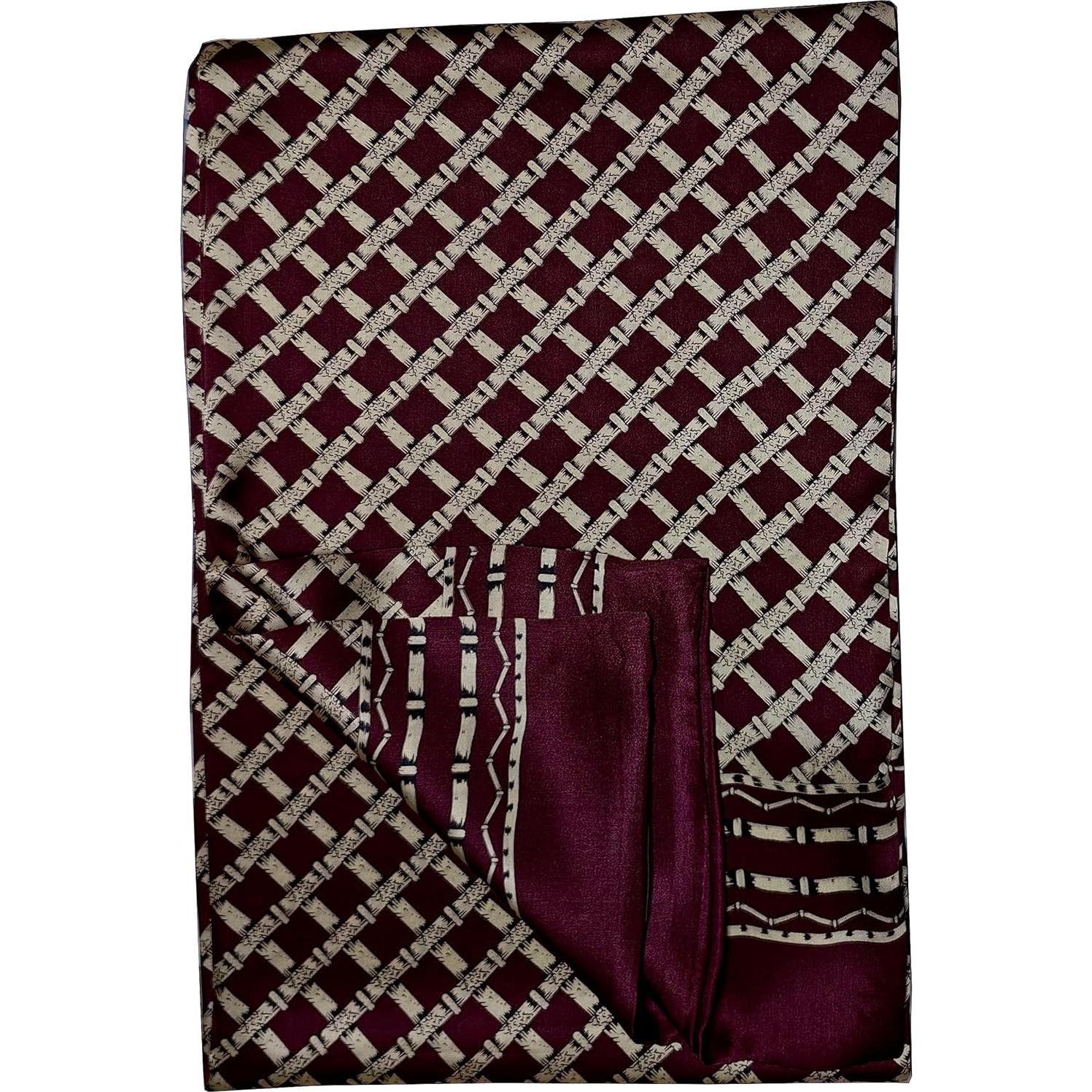 Bufanda de Seda 100% Ellettee 28x160 cm Hombre Lujo